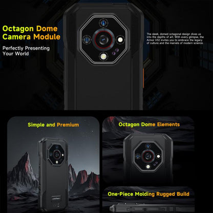 Téléphone robuste Ulefone Armor X32, 8 Go+256 Go, Vision nocturne, Android 14 MediaTek Helio G91 Octa Core de 5,65 pouces, Réseau : 4G, NFC, OTG