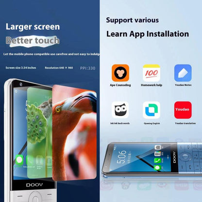 DOOV R17 Pro /  Z17 Keypad Phone, 4GB+64GB, 3.5 inch Android 12 Mediatek MT6761 Quad Core, Network: 4G, Support Google Store