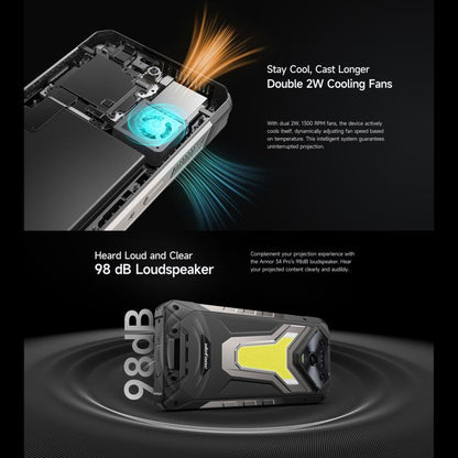 Ulefone Armor 34 Pro, 16GB+512GB, Night Vision, IP68/IP69K Rugged Phone, 6.95 inch Android 15 MediaTek Dimensity 7300 Octa Core, Network: 5G, NFC, OTG