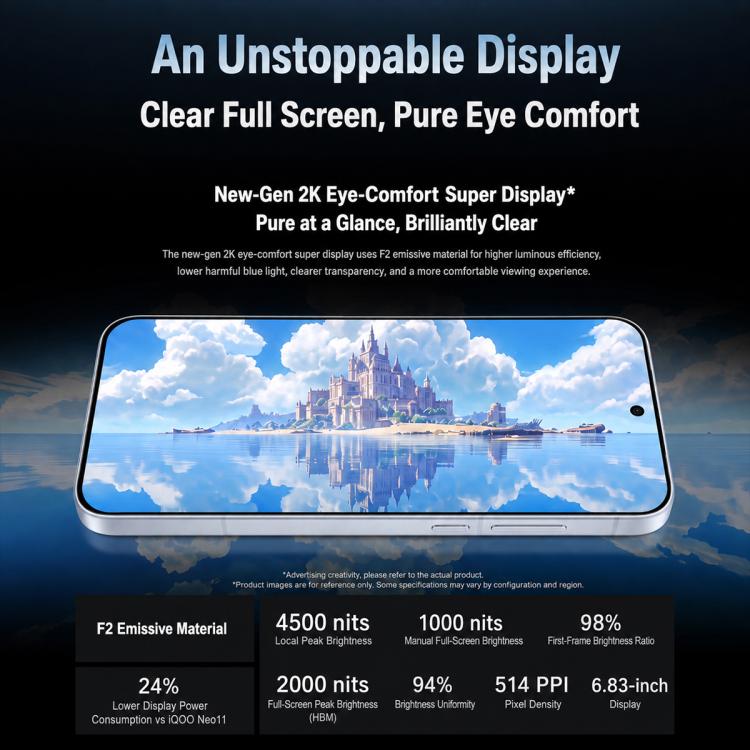vivo iQOO Neo11 Ultra, 12GB+512GB, Ultrasonic 3D Fingerprint, 6.83 inch Android 16 OriginOS 6 Dimensity 9500M Octa Core, OTG, NFC, Network: 5G, 12GB+512GB
