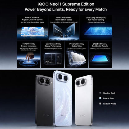 vivo iQOO Neo11 Ultra, 16GB+512GB, Ultrasonic 3D Fingerprint, 6.83 inch Android 16 OriginOS 6 Dimensity 9500M Octa Core, OTG, NFC, Network: 5G, 16GB+512GB