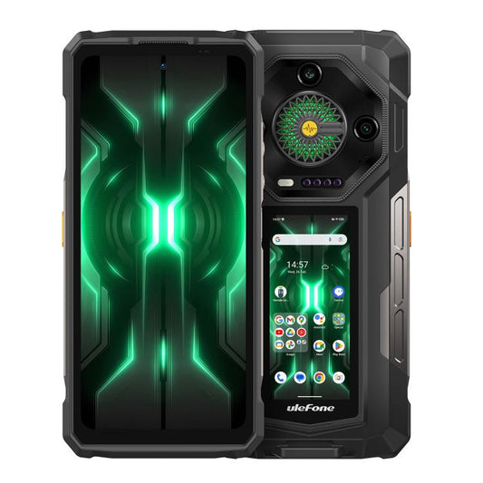 Ulefone Armor 33 Pro Rugged Phone, 16GB+512GB, Night Vision, 6.95 inch + 3.4 inch Dual Screen Android 14 MediaTek Dimensity 7300X Octa Core, Network: 5G, OTG, NFC, Armor 33 Pro