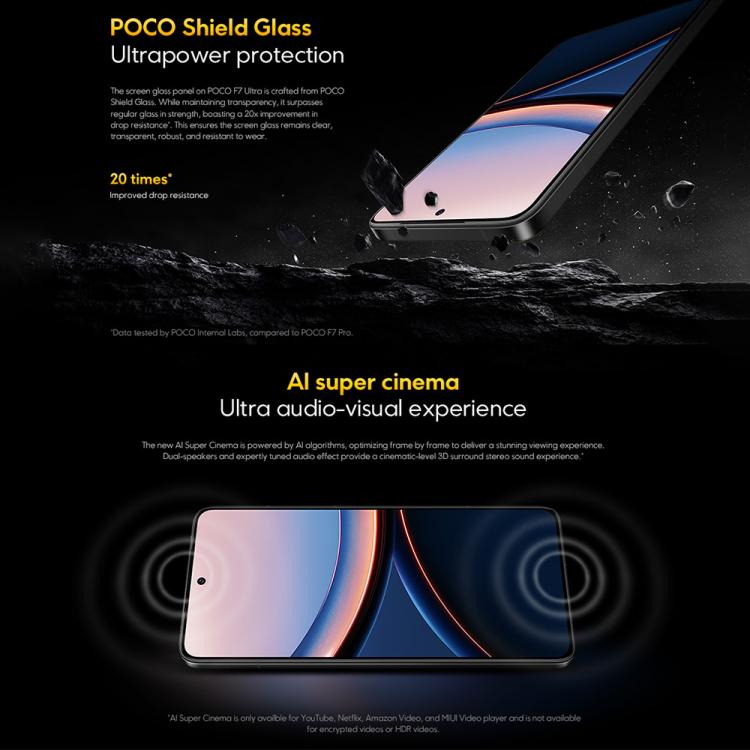 Xiaomi POCO F7 Ultra Global, 12GB+256GB, In-screen Fingerprint, 6.67 inch Xiaomi HyperOS 2 Snapdragon 8 Elite Octa Core, NFC, Network: 5G