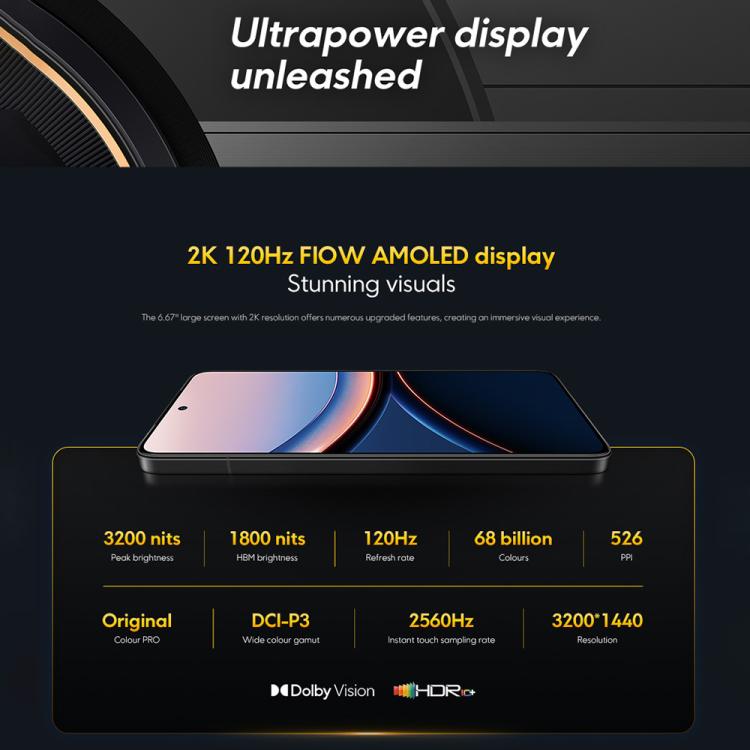 Xiaomi POCO F7 Ultra Global, 12GB+256GB, In-screen Fingerprint, 6.67 inch Xiaomi HyperOS 2 Snapdragon 8 Elite Octa Core, NFC, Network: 5G