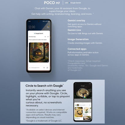 Xiaomi POCO M7 Global, 6GB+128GB, Side Fingerprint, 6.9 inch Xiaomi HyperOS 2 Snapdragon 685 4G Octa Core, NFC, Network: 4G