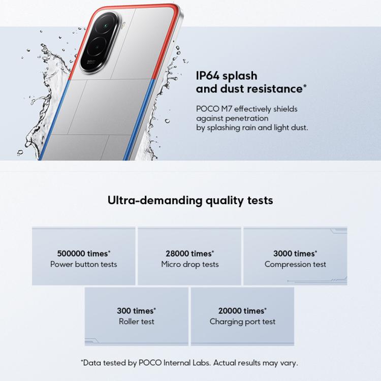 Xiaomi POCO M7 Global, 6GB+128GB, Side Fingerprint, 6.9 inch Xiaomi HyperOS 2 Snapdragon 685 4G Octa Core, NFC, Network: 4G