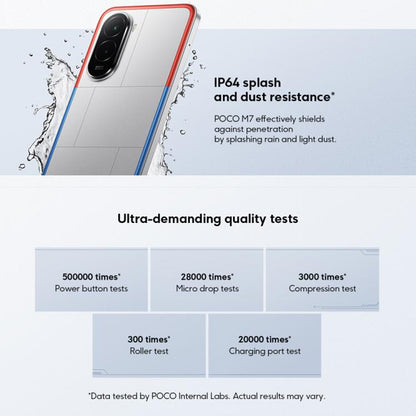Xiaomi POCO M7 Global, 6GB+128GB, Side Fingerprint, 6.9 inch Xiaomi HyperOS 2 Snapdragon 685 4G Octa Core, NFC, Network: 4G