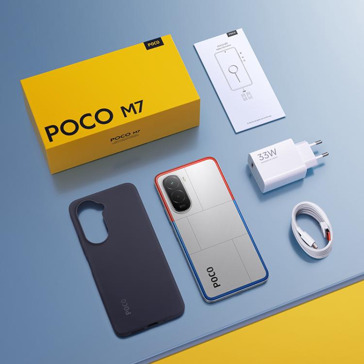 Xiaomi POCO M7 Global, 6GB+128GB, Side Fingerprint, 6.9 inch Xiaomi HyperOS 2 Snapdragon 685 4G Octa Core, NFC, Network: 4G