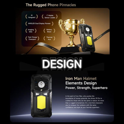 Ulefone Armor 29 Pro Rugged Phone, 16GB+512GB, Night Vision, 6.67 inch + 1.04 inch Android 15 MediaTek Dimensity 7400 Octa Core, Network: 5G, OTG, NFC, Armor 29 Pro