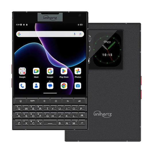 هاتف Unihertz Titan 2 بلوحة مفاتيح QWERTY فعلية، سعة تخزين 12 جيجابايت + 512 جيجابايت، بصمة إصبع، شاشة 4.5 بوصة + 2 بوصة، نظام تشغيل Android 15، معالج Dimensity 7300 ثماني النواة يدعم شبكات الجيل الخامس 5G، يدعم تقنية NFC وOTG