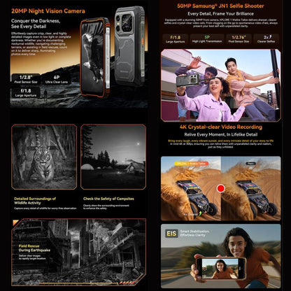 Blackview XPLORE 1 Walkie Talkie Rugged Phone, 12GB+256GB, 6.78 inch Android 15 Dimensity 7050 MT8791V/HZA Octa Core, Network: 5G, OTG, NFC, XPLORE 1 Walkie Talkie 12GB+256GB