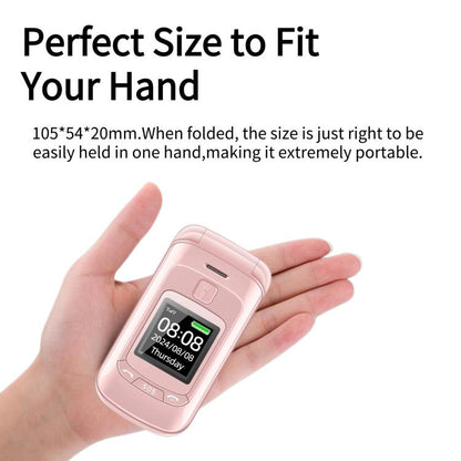 Mafam F899 Flip Phone, 2.4 inch, 32MB+32MB, Support FM, SOS, GSM, Family Number, Big Keys, Dual SIM, UK Plug, UK Plug