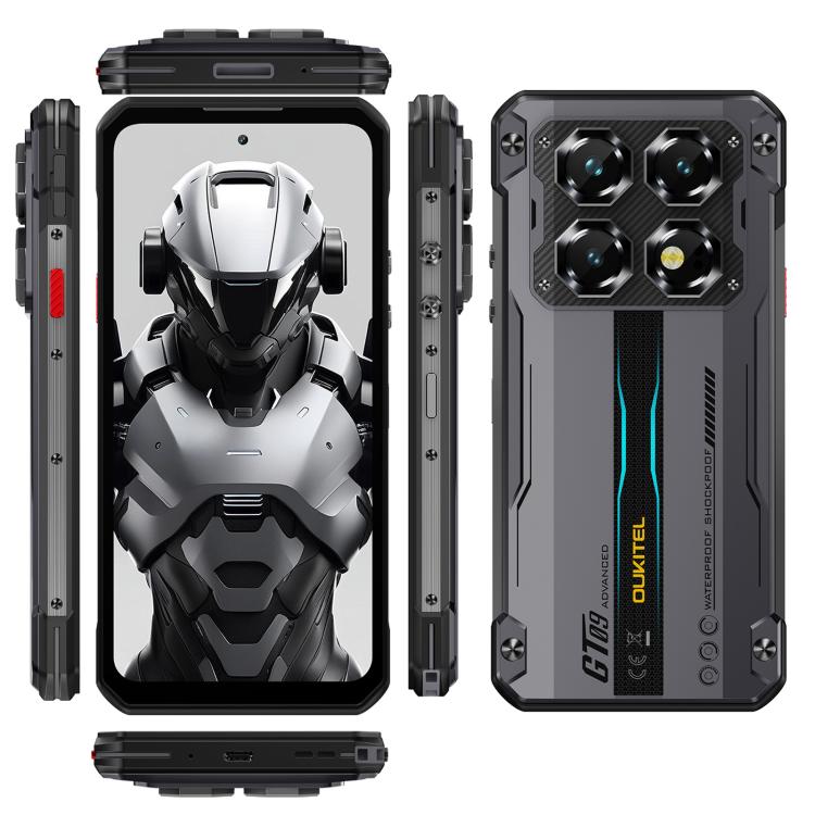 Téléphone robuste Oukitel WP60, 12 Go + 512 Go, Vision nocturne, Appareil photo 108 MP, Empreinte digitale latérale, Android 15 de 7,2 pouces MediaTek Dimensity 7025 Octa Core, NFC, OTG, Réseau : 5G, 12 Go + 512 Go