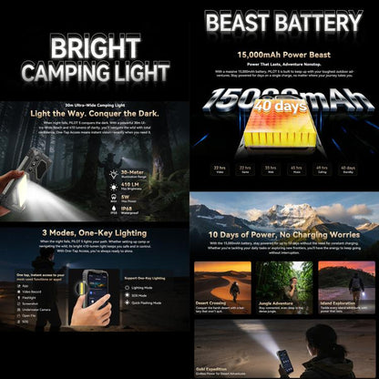 Blackview Oscal Pilot 5 5G Rugged Phone, 8GB+256GB, 6.67 inch Android 16 UMS9620 T8100 Octa Core, Network: 5G, OTG, NFC