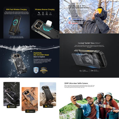 Ulefone Armor 27T+ Rugged Phone, 12GB+256GB, Thermal Imager, Night Vision, 10600mAh, 6.78 inch Android 14 MediaTek Helio G99 Octa Core, Network: 4G, NFC, OTG, Armor 27T+