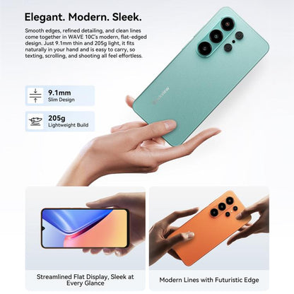Blackview WAVE 10C, 4GB+128GB, Android 16 de 6,88 pouces Unisoc UMS312 / T310 Octa Core, Réseau: 4G, OTG, WAVE 10C, 4GB+128GB