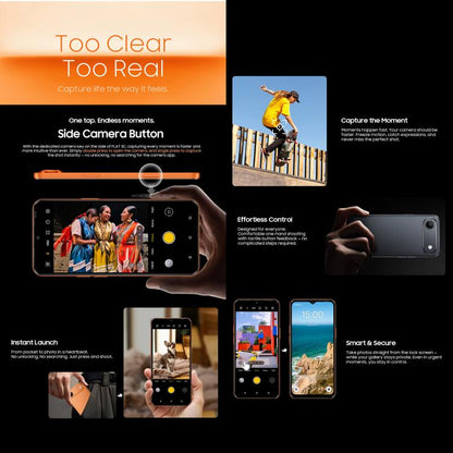 Blackview Oscal FLAT 3C, 4 Go+128 Go, Android 16 de 6,56 pouces, Unisoc UMS312 T310 Quad Core, OTG, Réseau: 4G, 4 Go+128 Go