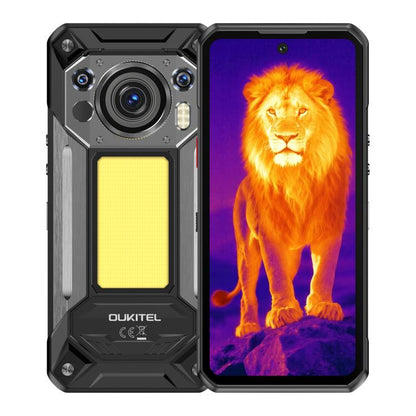 Oukitel WP500 Ultra Rugged Phone, Thermal Imaging, 12GB+1TB, 108MP Camera, Fingerprint Identification, 6.78 inch Android 16 MTK Dimensity 8300 Octa Core, NFC, OTG, Network: 5G, WP500 Ultra