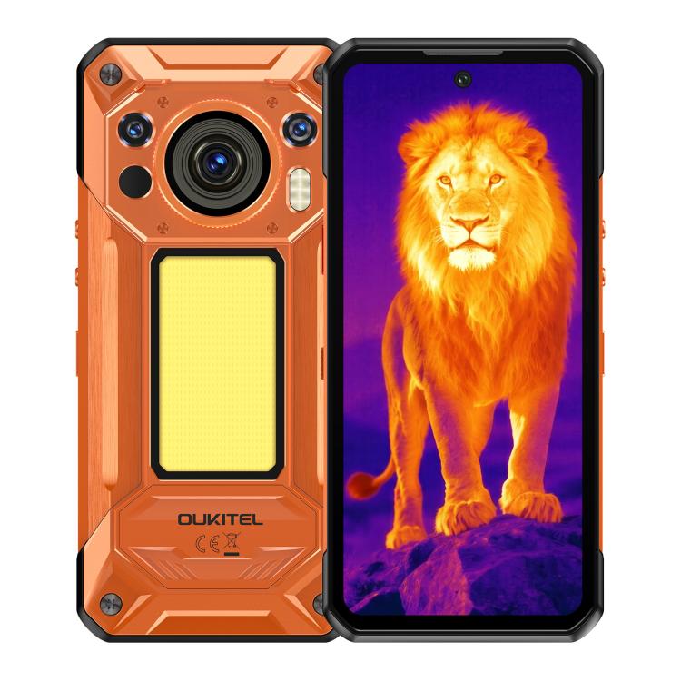 Oukitel WP500 Ultra Rugged Phone, Thermal Imaging, 12GB+1TB, 108MP Camera, Fingerprint Identification, 6.78 inch Android 16 MTK Dimensity 8300 Octa Core, NFC, OTG, Network: 5G, WP500 Ultra