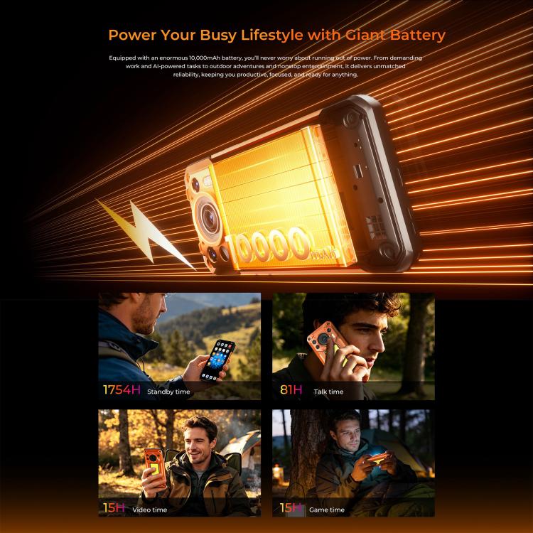 Oukitel WP500 Ultra Rugged Phone, Thermal Imaging, 12GB+1TB, 108MP Camera, Fingerprint Identification, 6.78 inch Android 16 MTK Dimensity 8300 Octa Core, NFC, OTG, Network: 5G, WP500 Ultra