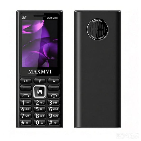 220 Max 3G Key Phone, 3600mAh Battery, 2.4 inch, SOS, 24 Keys, Dual SIM, Network: 4G, Support Whatsapp, Facebook
