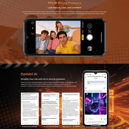 Oukitel WP68 Air 5G Rugged Phone, 12GB+512GB, Night Vision, Fingerprint Identification, 6.88 inch Android 15 MediaTek Dimensity 7025 Octa Core, NFC, OTG, Network: 5G