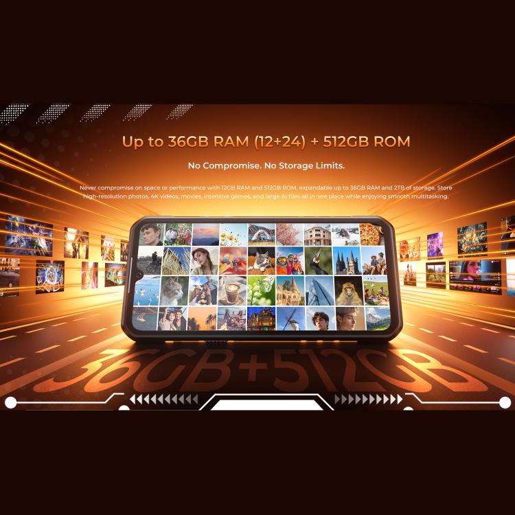 Oukitel WP68 Air 5G Rugged Phone, 12GB+512GB, Night Vision, Fingerprint Identification, 6.88 inch Android 15 MediaTek Dimensity 7025 Octa Core, NFC, OTG, Network: 5G