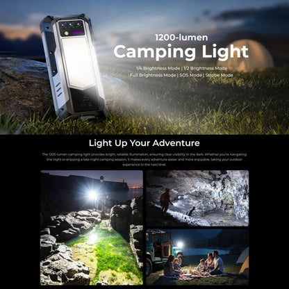 Oukitel WP100 Plus Rugged Phone, 12GB+512GB, Night Vision, 33000mAh, Fingerprint Identification, 6.8 inch Android 16 MediaTek Helio G100 Octa Core, NFC, OTG, Network: 4G, WP100 Plus