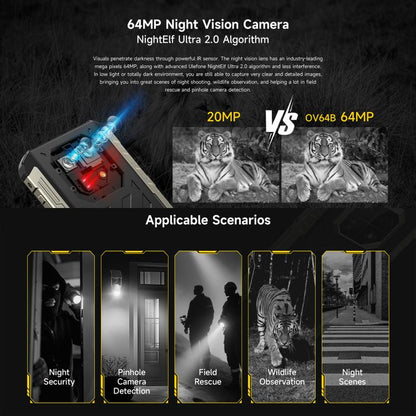 Ulefone Armor 22 Pro IP68/IP69K Rugged Phone, 8GB+128GB, 6.58 inch Android 15 MediaTek Helio G96 Octa Core, Network: 4G, NFC, OTG, 8GB+128GB
