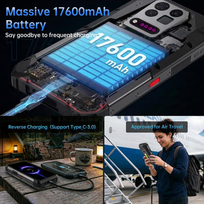 Unihertz 8849 Tank 5 Pro Thermal Imaging Projector Rugged Phone, 18GB+512GB, Side Fingerprint, Night Vision, 6.73 inch Android 16 MediaTek MT6989 Dimensity 9400e Octa Core, Network: 5G, NFC, Tank 5 Pro 16GB+512GB