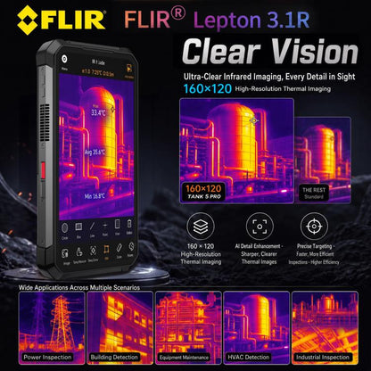 Unihertz 8849 Tank 5 Pro Thermal Imaging Projector Rugged Phone, 18GB+512GB, Side Fingerprint, Night Vision, 6.73 inch Android 16 MediaTek MT6989 Dimensity 9400e Octa Core, Network: 5G, NFC, Tank 5 Pro 16GB+512GB