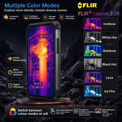 Unihertz 8849 Tank 5 Pro Thermal Imaging Projector Rugged Phone, 18GB+512GB, Side Fingerprint, Night Vision, 6.73 inch Android 16 MediaTek MT6989 Dimensity 9400e Octa Core, Network: 5G, NFC, Tank 5 Pro 16GB+512GB