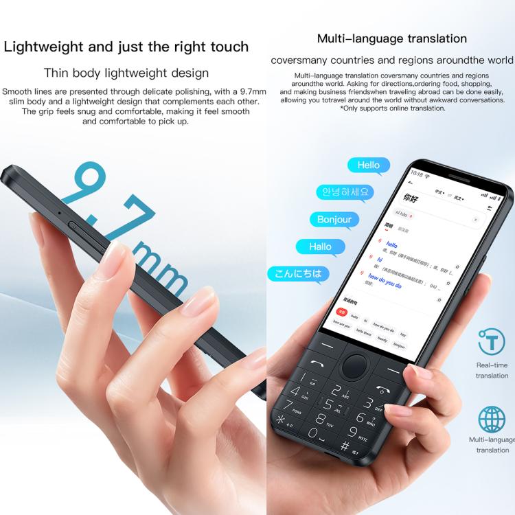 DOOV R27 Keypad Phone, 4GB+64GB, 3.58 inch Android 14 Mediatek MT6765 Octa Core, Network: 4G, Support Google Store, with Camera, With Camera