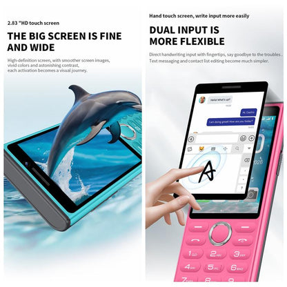 A6 Keypad Phone, 2GB+16GB, 2.83 inch Android 9 Mediatek MT6762C Octa Core, Network: 4G, Support Google Store, No Camera, No Camera