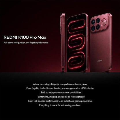 Xiaomi Redmi K100 Pro Max, 16GB+512GB, 6.9 inch Xiaomi HyperOS 3 Snapdragon 8 Elite Gen 5 Octa Core, NFC, Network: 5G, 16GB+512GB