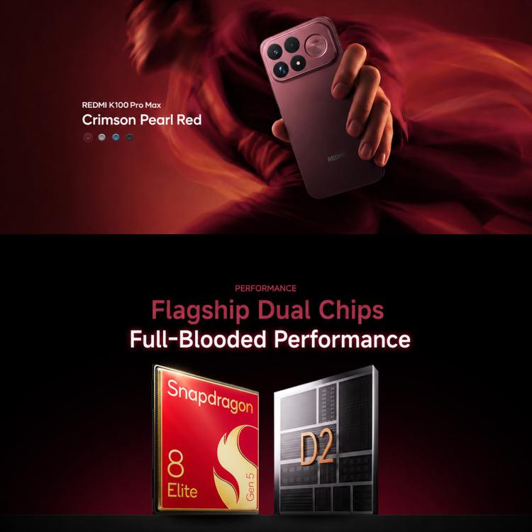 Xiaomi Redmi K100 Pro Max, 16GB+512GB, 6.9 inch Xiaomi HyperOS 3 Snapdragon 8 Elite Gen 5 Octa Core, NFC, Network: 5G, 16GB+512GB