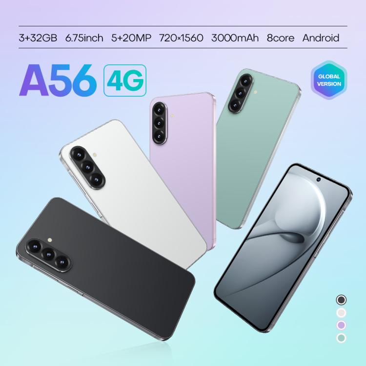 A56 / F56, 3GB+32GB, 6.75 inch Android 8.1 MTK6753 Octa Core, Network: 4G, Dual SIM, AU Plug, AU Plug