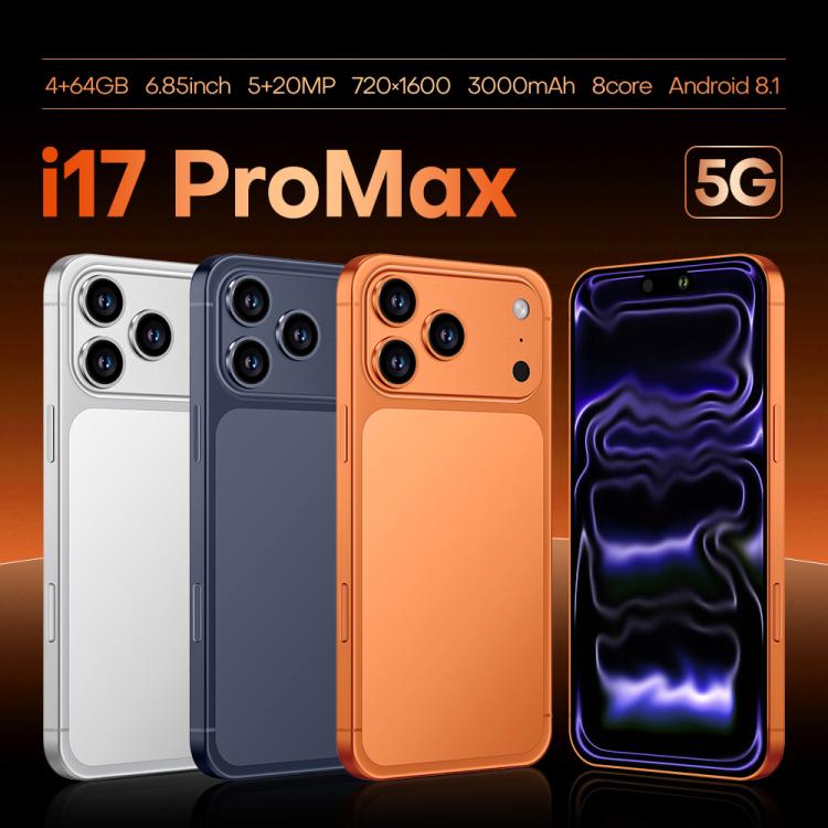 i17 Pro Max / A19, 4GB+64GB, 6.85 inch Android 8.1 MTK6762 Octa Core, Network: 4G, Dual SIM, AU Plug, AU Plug