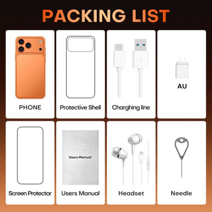 i17 Pro Max / A19, 4GB+64GB, 6.85 inch Android 8.1 MTK6762 Octa Core, Network: 4G, Dual SIM, AU Plug, AU Plug