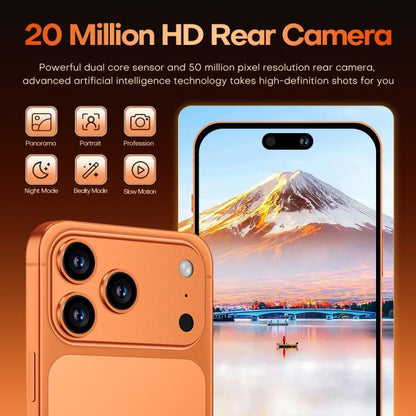 i17 Pro Max / A19, 4GB+64GB, 6.85 inch Android 8.1 MTK6762 Octa Core, Network: 4G, Dual SIM, EU Plug, EU Plug