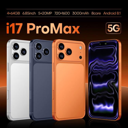 i17 Pro Max / A19, 4GB+64GB, 6.85 inch Android 8.1 MTK6762 Octa Core, Network: 4G, Dual SIM, UK Plug, UK Plug