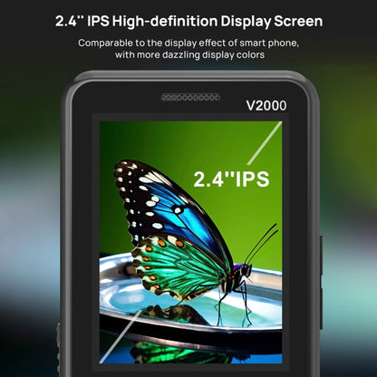 UNIWA V2000 Elder Keypad Phone, 2.4 inch Unisoc T107, 1700mAh Battery, LED Flashlight, SOS, Network: 4G, EU Plug, EU Plug