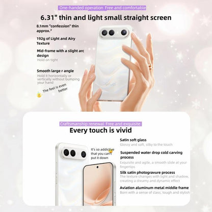 vivo S50 Pro mini, 12GB+256GB, 3D Fingerprint, 6.31 inch Android 16 OriginOS 6 Snapdragon 8 Gen 5 Octa Core, OTG, NFC, Network: 5G, Support Google Play, 12GB+256GB