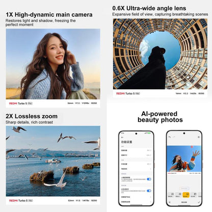 Xiaomi REDMI Turbo 5 Max, 12 Go+512 Go, 6,83 pouces Xiaomi HyperOS 3 Dimensity 9500s Octa Core, NFC, Réseau : 5G, 12 Go+512 Go