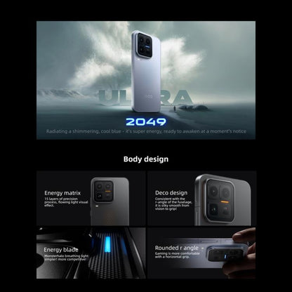vivo iQOO 15 Ultra, 16 Go+1 To, Empreinte Digitale Ultrasonique 3D, Android 16 OriginOS 6 6,85 pouces, Octa Core Snapdragon 8 Elite Gen 5, OTG, NFC, Réseau : 5G, Compatible Google Play, 16 Go+1 To