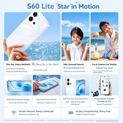 vivo S60 Vitality, 12GB+256GB, 6.59 inch Android 16 OriginOS 6 Dimensity 7500 Full Power Version Octa Core, OTG, NFC, Network: 5G, Support Google Play, 12GB+256GB