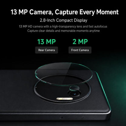 DUOQIN Qin J36 Keypad Smart Phone, 3GB+32GB, 2.8 inch Android 13 MTK8766V Quad Core, Network: 4G, With Camera, With Camera