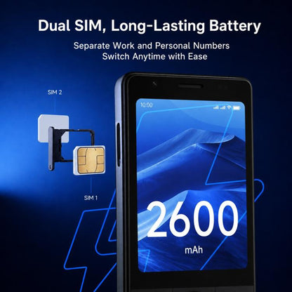 DUOQIN Qin J36 Keypad Smart Phone, 3GB+32GB, 2.8 inch Android 13 MTK8766V Quad Core, Network: 4G, With Camera, With Camera
