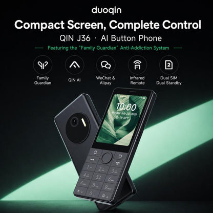 DUOQIN Qin J36 Keypad Smart Phone, 3GB+32GB, 2.8 inch Android 13 MTK8766V Quad Core, Network: 4G, With Camera, With Camera
