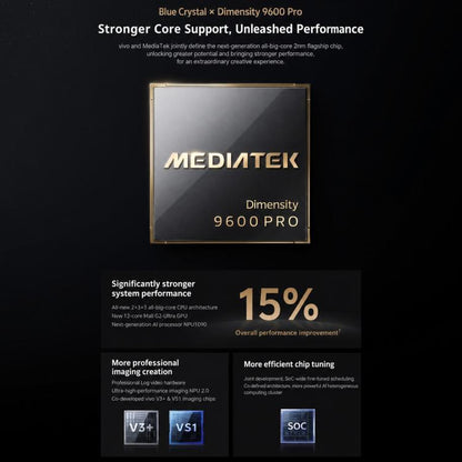 vivo X500 Pro, 12GB+1TB, 3D Ultrasonic Fingerprint, 6.36 inch OriginOS 7 Android 17 Dimensity 9600 Pro Octa Core, OTG, NFC, Network: 5G, 12GB+1TB